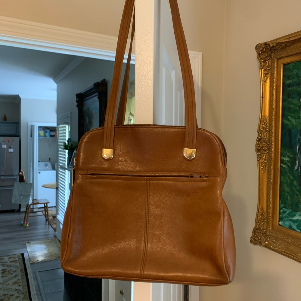 Tignanello Brown Leather Tote Bag